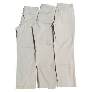 Wonder Nation Girl's Uniform Khaki Pants 3 PC Bundle 14.5
